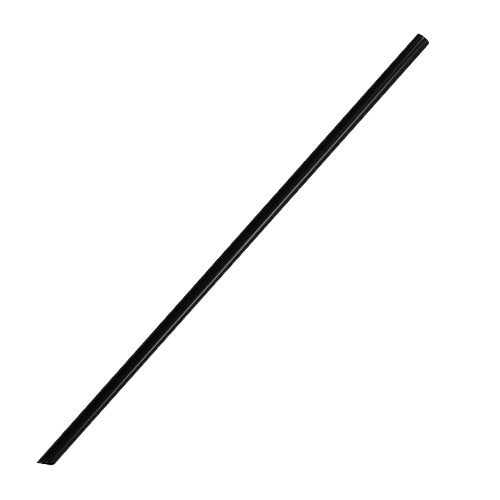 9'' Jumbo Straws (5mm) - Black - 2,000 ct - CustomPaperCup.com