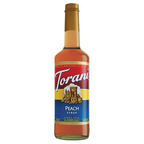 Torani Peach Syrup (750 mL) - CustomPaperCup.com Branded Restaurant Supplies