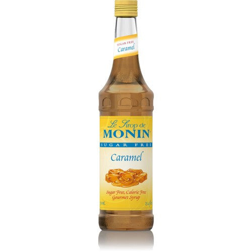 Monin Sugar Free Caramel Syrup (750mL) - CustomPaperCup.com Branded Restaurant Supplies