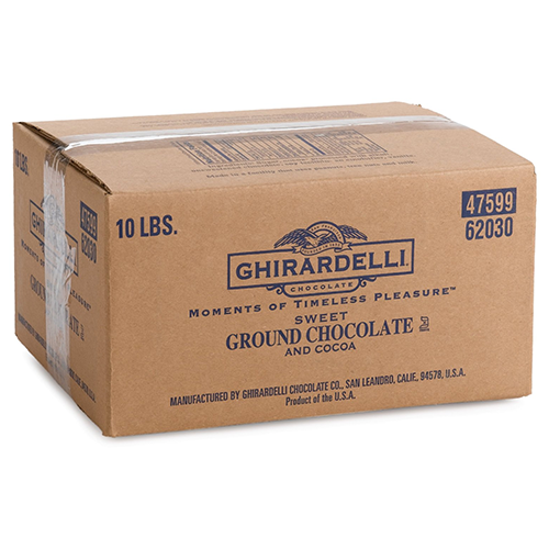 Ghirardelli Sweet Ground Chocolate and Cocoa Powder (10 lbs) - CustomPaperCup.com Branded Restaurant Supplies