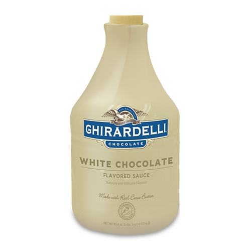 Ghirardelli White Chocolate Flavored Sauce (64 fl oz) - CustomPaperCup.com Branded Restaurant Supplies